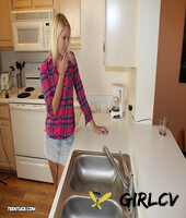 petite teen vanessa cage seduces a cute plumber and gives him a handjob