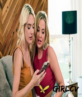 beautiful blonde lesbians blake blossom & kenna james kiss and lick pussy69548