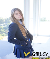 long-haired teenage sweetie alice march gets rid of her uniform and panties30612