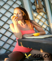 lusty amateur milf jess toys her cunt with a banana on an outdoor bench204775