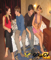 young amateurs lisa musa and lola ride their boyfriends dicks on a bed