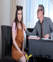 brunette girl tina grey shows her tits and takes an old dong from behind102679