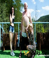 slutty brunette lori enjoys an outdoor threesome with an old couple57765