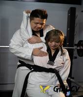 sexy chinese girl bad bad fucks her karate master during training