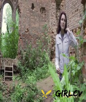 white girl kristina gets caught taking a big piss at an abandon site 2388577898448