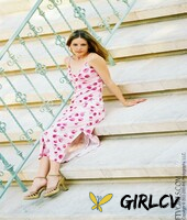 all-natural honey melissa posing in her long summer dress and heels outdoors138359