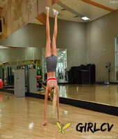 glamour babe angelina teasing with her super fit body at the gym77397