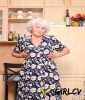 white haired granny betty plays with her saggy tits and plays with a dildo