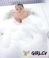 young girl busty buffy pours a pitcher of milk over her knockers while bathing116383