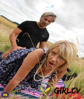 blonde amateur granny amy bends over to suck dick and gets rammed outdoors179135