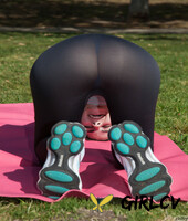 teen girlfriend ingrid hayes teases with her ass in hot tights outdoors212556