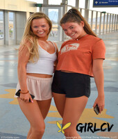 leggy babes serena show their lickable feet & tight bums after a workout211706