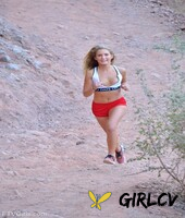 foxy amateur blonde nicky stripping naked and posing while hiking28076