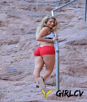 foxy amateur blonde nicky stripping naked and posing while hiking28078