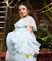 brunette girl juliette march gets dped roughly in a peter pan parody gangbang
