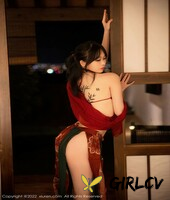 seductive chinese dancer xiuren poses in her hot dress in a solo
