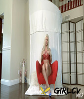 gorgeous blonde milf brittany andrews flaunts her huge juggs and toys herself