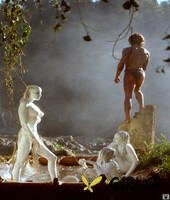 lovely model dolls posing naked in the nature and showing their superb bodies569