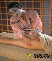 pretty brunette with big tits seduced & toyed by wicked hot lesbian geisha