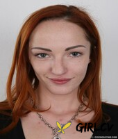 wicked hot redhead katerina strips off to show small boobs in audition shoot