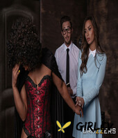 hot ebony misty stone has a 3some with sexy babe desiree dulce & her nerdy man23782