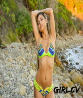 slender stunners alexia & nina flash their tits on the beach & pose in bikinis26688