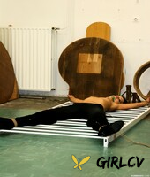 topless slave woman lucy getting bound & ball-gagged & has her nipples clamped71149