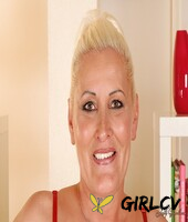 fatty granny molly maria exposes her shaved asshole and pussy