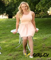 voluptuous babe holly gibbons strips to stockings outdoors & reveals huge tits27012