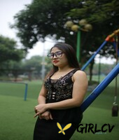 beautiful asian model elena posing in her sexy black outfit outdoors