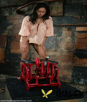 slutty american finesse navaro sits on a dildo chair & masturbates to orgasm