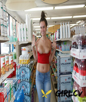 naughty amateur babe sidney alexis exposes her lovely big juggs in public104364