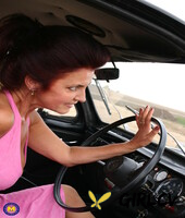 redhead granny sylvana getting fucked by a young cab driver in public84360