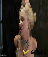 arousing vixen katie kox gets her big tits tied up tightly with ropes by a dom34643