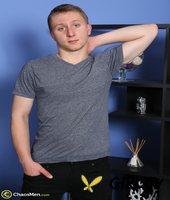 amateur gay swimmer barney plays with his stiff dick & fat balls in a solo