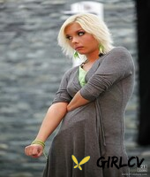 blonde babe with a fantastic tiny tits lisa is posing naked