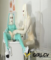 kinky latex lara in full body latex gets toyed by a busty latex-clad doctor28135