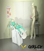 kinky latex lara in full body latex gets toyed by a busty latex-clad doctor28139