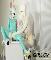 kinky latex lara in full body latex gets toyed by a busty latex-clad doctor28131