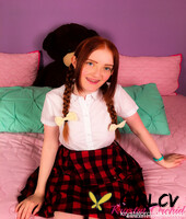 petite schoolgirl with red hair krystal orchid flaunts her juicy clam155421