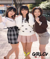 three japanese girls in skirts pose outdoors for a sfw shoot54575