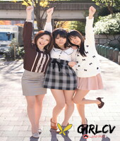 three japanese girls in skirts pose outdoors for a sfw shoot54567