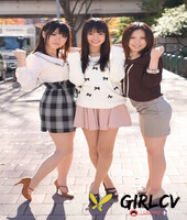 three japanese girls in skirts pose outdoors for a sfw shoot54572