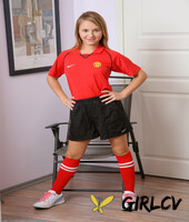 petite soccer player olga takes off her uniform & spreads her shaved pussy