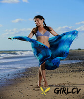 beautiful babe rosella stripping and touching herself on the sandy beach