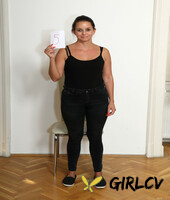 sweet newcomer renata p shows off her natural body and big ass at a casting