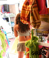 sexy teen girls are followed in public places by a creepy voyeur68090