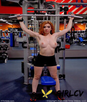 naughty babe with big boobs nala works out while naked at the gym73163
