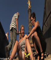blonde lady with big tits jagdelfe gets bound & humiliated by a wild couple46365