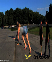 blonde lady with big tits jagdelfe gets bound & humiliated by a wild couple46369